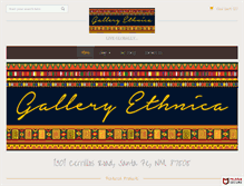 Tablet Screenshot of galleryethnica.com